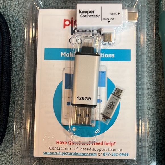 Picture Keeper Connect 128GB silver 1733 - Picture 2 of 5